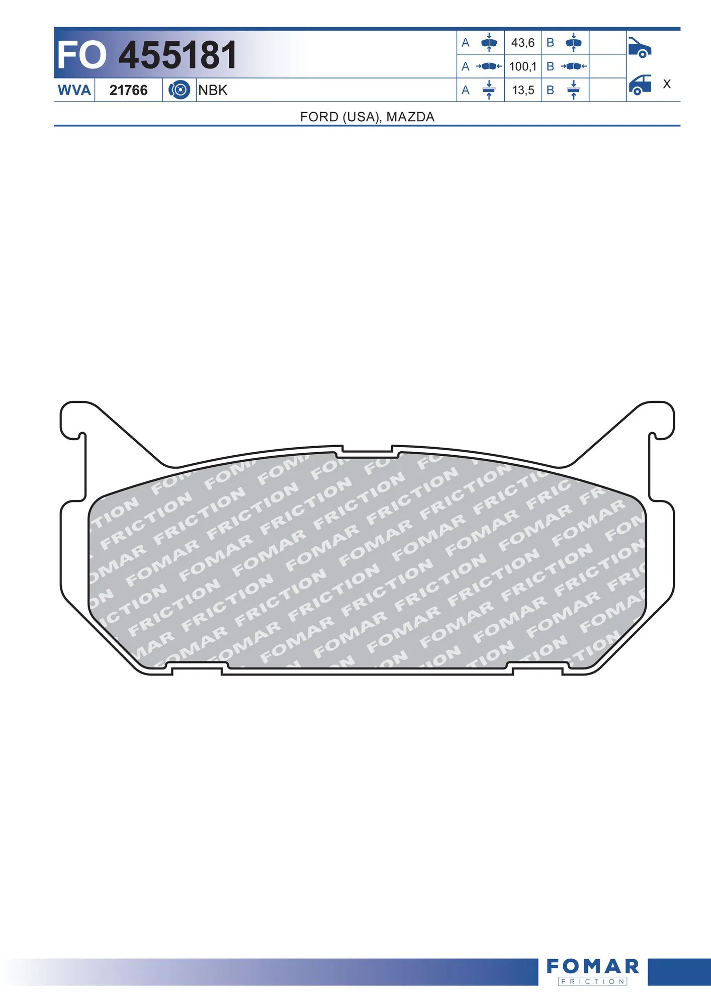 Brake Pad Set, disc brake